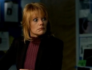 Catherine Willows shocked