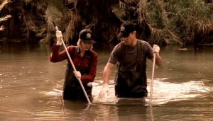 Nick Stokes Catherine Willows waders